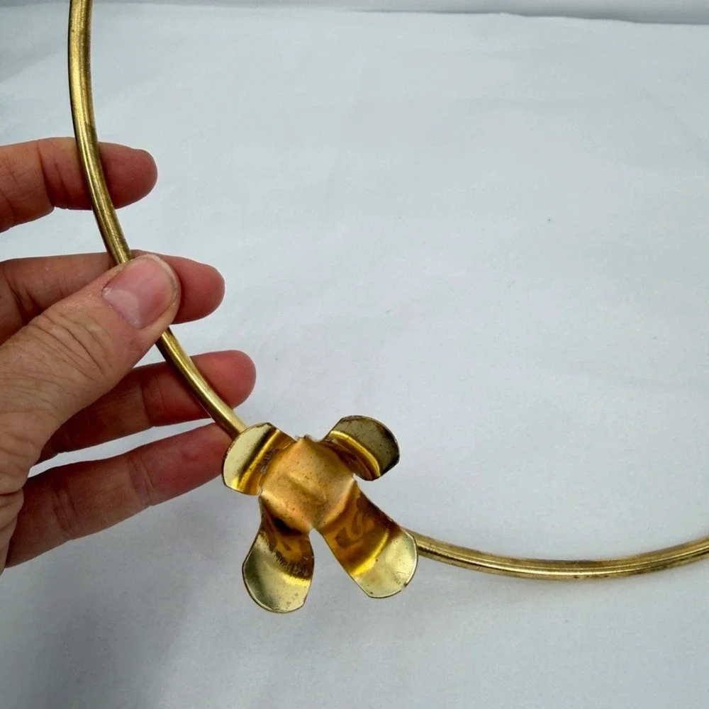 Autom Brass Advent Wreath Candle Holder Christmas Religious Decor Round